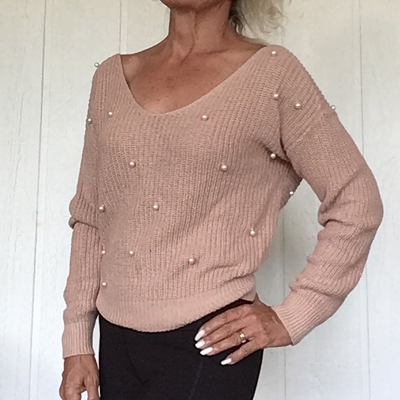 JESSICA SIMPSON KNIT PEARL SWEATER NWT EXTRA SMALL - Picture 3 of 11